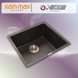 HCE Single Bowl Granite Sink GKS 4641 - Metalic Black