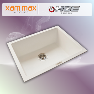 HCE Single Bowl Granite Sink GKS 6146 - White