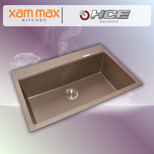 HCE Single Bowl Granite Sink GKS 7851 - Metalic Brown