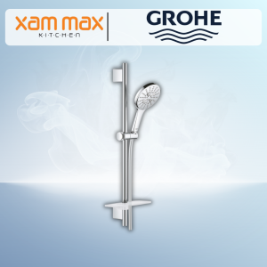 Grohe Rainshower 130 Smart Active 26546000 Round Hand Shower Set With Rail