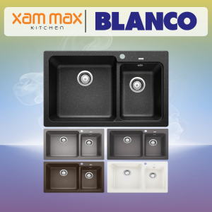 Blanco Silgranit Top Mount Double Bowls Sink Granite Sink Naya 8