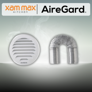AireGard Accessories - 4" Wall Vent Kit - Flexible Hose + Hose Duct Cover [Round]