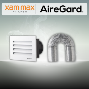 AireGard Accessories - 4" Wall Vent Kit - Flexible Hose + Hose Duct Cover [Square]
