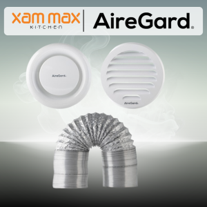 AireGard Accessories - 6" Wall Vent Kit - Flexible Hose + Duct Cover [Internal + External]
