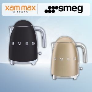 Smeg KLF03 Electric Jug Kettle - Matt Gold/Matt Black