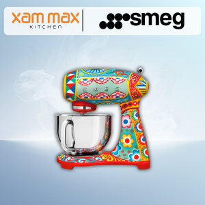 Smeg - Stand Mixer SMF03DG - Dolce & Gabbana D&G - Mediterranean - Sicily Is My Love  / 4.8L / Stainless Steel Bowl