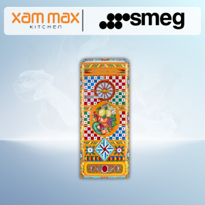 Smeg - FAB28RDGC3 - Divina Cucina Dolce & Gabbana Sicilian Collection - Hand Painted 1 Door Refrigerator Fridge