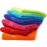 assorted bath towels