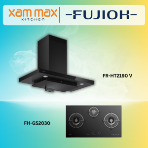 Fujioh Chimney Hood FR-HT2190 V + Fujioh Gas Hob FH-GS2030 SVGL