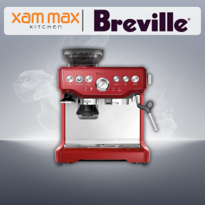 BREVILLE The Barista Express Espresso Coffee Machine BES870 - Cranberry Red