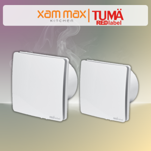 TUMA RED LABEL Captain-W6 Captain-W8 DC Ventilation Fan Label Wall 6” Ventilation Fan DC Motor Glass / Wall Mounted
