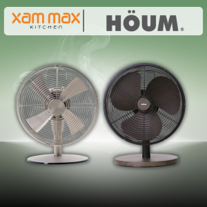 HOUM Kipas Meja Elektrik - S12D / M12D - 12" 4 Blade Metal Vintage Table Fan Strong Wind / Kipas Angin Kuat / Desk Fan