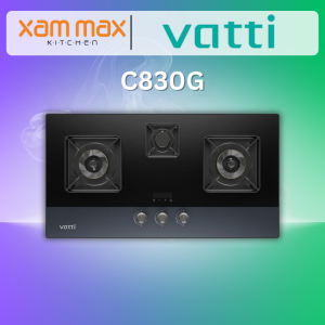 Vatti C830G 3 Burner Built-In Gas Cooker Hob