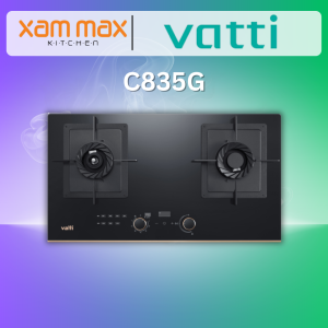 Vatti C835G "AI" 2 Burner Built-In Gas Cooker Hob
