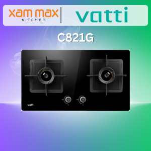Vatti C821G "Professional Series" 2 Burner Built-In Gas Cooker Hob