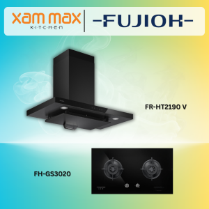 Fujioh Chimney Hood FR-HT2190 V + Fujioh Gas Hob FH-GS3020 SVGL