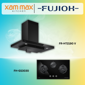 Fujioh Chimney Hood FR-HT2190 V + Fujioh Gas Hob FH-GS3030 SVGL