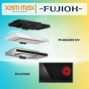 Fujioh Chimney Hood FR-MS2390 V/R + Fujioh Gas Hob FH-IC7030