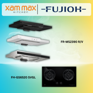 Fujioh Slim Hood FR-MS2390 V/R + Fujioh Gas Hob FH-GS6520 SVGL