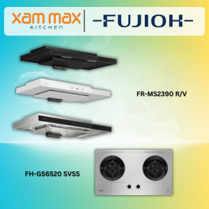 Fujioh Slim Hood FR-MS2390 V/R + Fujioh Gas Hob FH-GS6520 SVSS