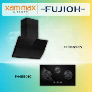 Fujioh Chimney Hood FR-SD2290 V + Fujioh Gas Hob FH-GS3030 SVGL