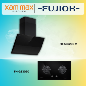 Fujioh Chimney Hood FR-SD2290 V + Fujioh Gas Hob FH-GS3020 SVGL