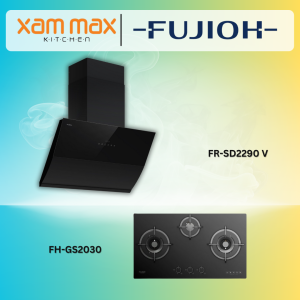 Fujioh Chimney Hood FR-SD2290 V + Fujioh Gas Hob FH-GS2030 SVGL
