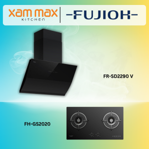 Fujioh Chimney Hood FR-SD2290 V + Fujioh Gas Hob FH-GS2020 SVGL
