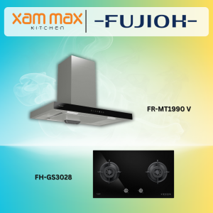 Fujioh Chimney Hood FR-MT1990 V + Fujioh Gas Hob FH-GS3028 SVGL