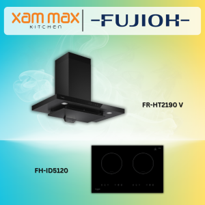 FUJIOH Cooker Hood With Glass Panel FR‑HT2190V + FUJIOH Induction Hob With 2 Zones FH‑ID5120