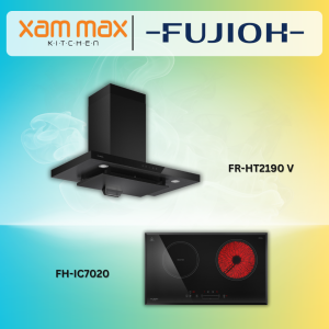 FUJIOH Cooker Hood FR-HT2190V + FUJIOH Hybrid Hob With Induction & Ceramic Zones FH-IC7020