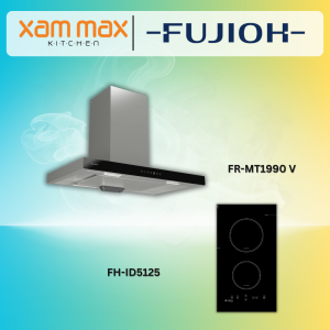 FUJIOH Cooker Hood With Glass Panel FR-MT1990V + FUJIOH Domino Induction Hob With 2 Zones FH-ID5125