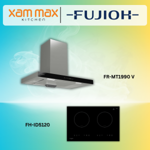 FUJIOH Cooker Hood With Glass Panel FR-MT1990V + FUJIOH Induction Hob With 2 Zones FH-ID5120