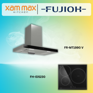 FUJIOH Cooker Hood With Glass Panel FR-MT1990V + FUJIOH Induction Hob With 3 Zones FH-ID5230