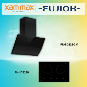 FUJIOH Cooker Hood With Heat Clean FR-SD2290V + FUJIOH Induction Hob With 2 Zones FH-ID5120