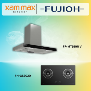 FUJIOH Chimney Cooker Hood FR-MT1990 V + FUJIOH Gas Hob FH-GS2020 SVGL