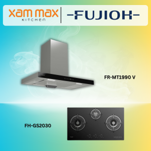 FUJIOH Chimney Cooker Hood FR-MT1990 V + FUJIOH Gas Hob FH-GS2030 SVGL