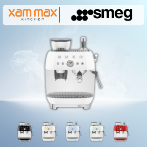 SMEG 50’s Style Manual Coffee Machine with Grinder EGF03
