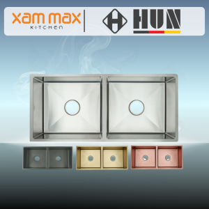 HUN Deep Bowl Kitchen Sink | SUS 304 Stainless Steel Nano Sink (980 x 450 x 230mm)