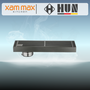HUN HFD 411-SS Titanium Black Floor Trap | SUS304 Stainless Steel Floor Grating