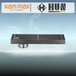 HUN HFD 412-SS Titanium Black Floor Trap | SUS304 Stainless Steel Floor Grating