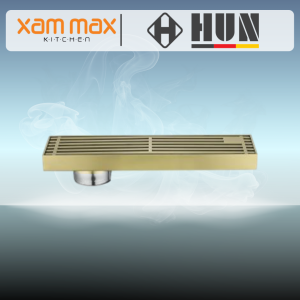 HUN HFD 422-SS Gold Stainless Steel Floor Trap | SUS304 Floor Grating