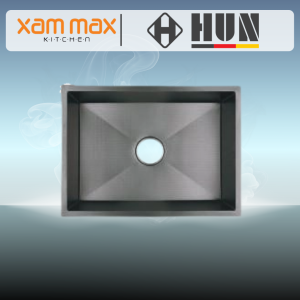 HUN HKS 342 Black Series Honeycomb Nanotech Kitchen Sink Nano Titanium – Single Bowl Undermount (540 x 470mm)