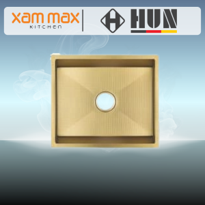 HUN HKS 441 Honeycomb Nanotech Kitchen Sink Nano Gold – Single Bowl Undermount (380 x 470mm)