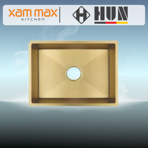 HUN HKS 442 Honeycomb Nanotech Kitchen Sink Nano Gold – Single Bowl Undermount (540 x 470mm)