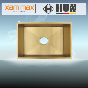 HUN HKS 443 Honeycomb Nanotech Kitchen Sink Nano Gold – Single Bowl Undermount (610 x 470mm)
