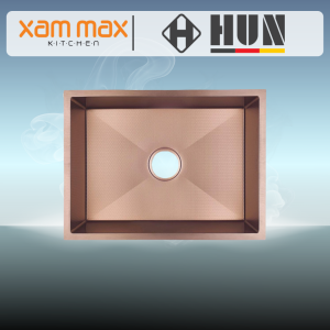 HUN HKS 541 Honeycomb Nanotech Kitchen Sink Nano Rose Gold - Single Bowl  | Undermount SUS304 (380 x 470mm)