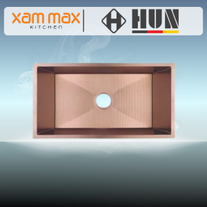 HUN HKS 544 Honeycomb Nanotech Kitchen Sink - Single Bowl Nano Rose Gold | Undermounted SUS304 Sink (780 x 470mm)