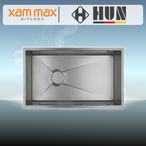 HUN HKS 252 Honeycomb Multifunction Undermount Kitchen Sink - Single Bowl Nano Silver | SUS304 Stainless Steel Sink (780 x 450mm)