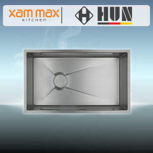 HUN HKS 253 Nano Silver Honeycomb Undermount Kitchen Sink - Single Bowl Multifunction SUS304 Stainless Steel Sink (850 x 450mm)